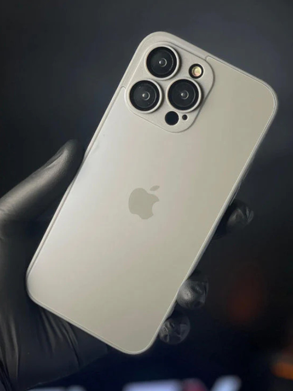 Natural Titanium Grey AG Premium Glass Case