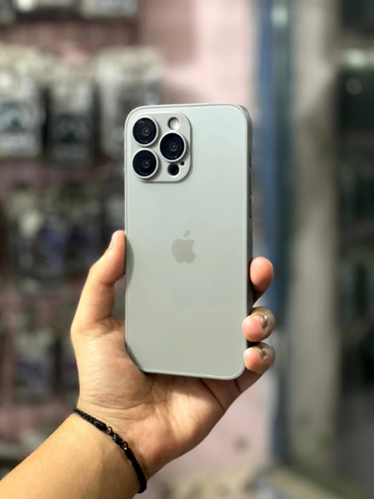 Natural Titanium Grey AG Premium Glass Case