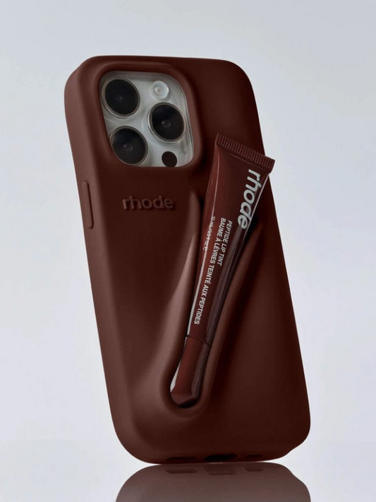 Premium Lip-Gloss Phone Case (Brown)