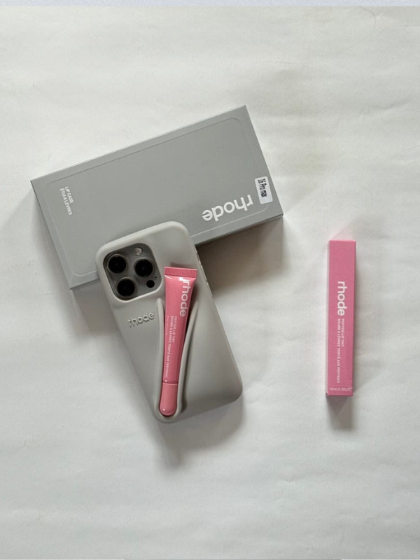 Premium Lip-Gloss Phone Case (Gray)