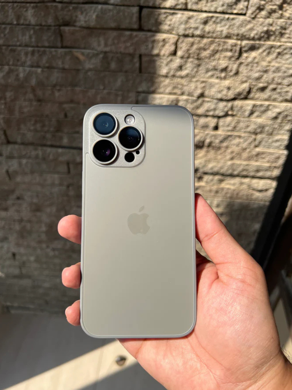 Natural Titanium Grey AG Premium Glass Case