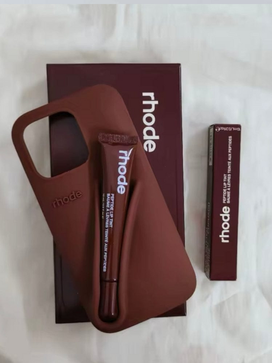 Premium Lip-Gloss Phone Case (Brown)