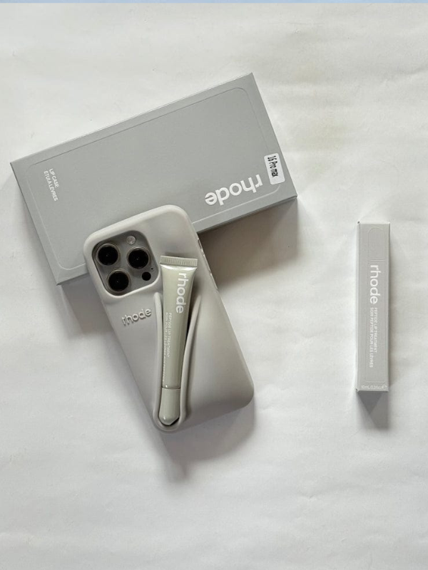 Premium Lip-Gloss Phone Case (Gray)