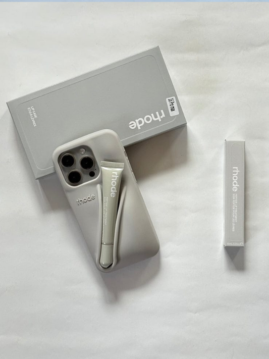 Premium Lip-Gloss Phone Case (Gray)