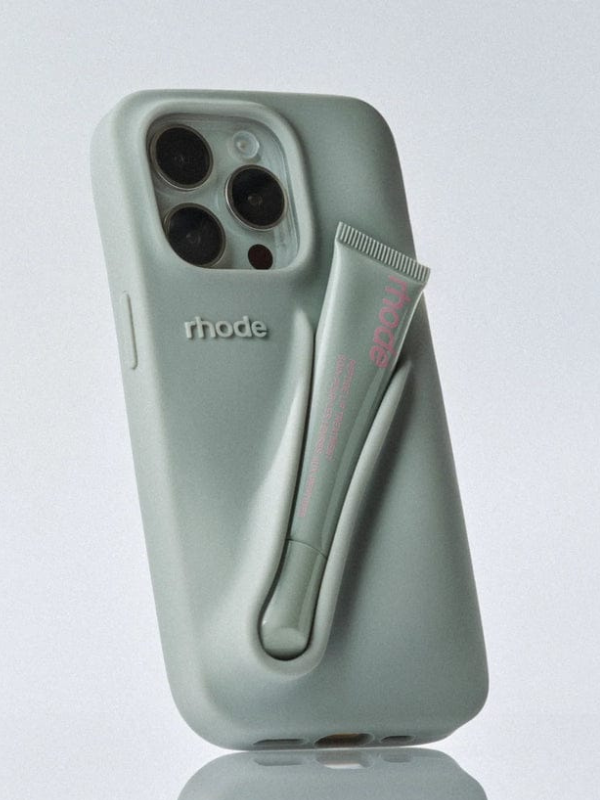 Premium Lip-Gloss Phone Case (Gray)