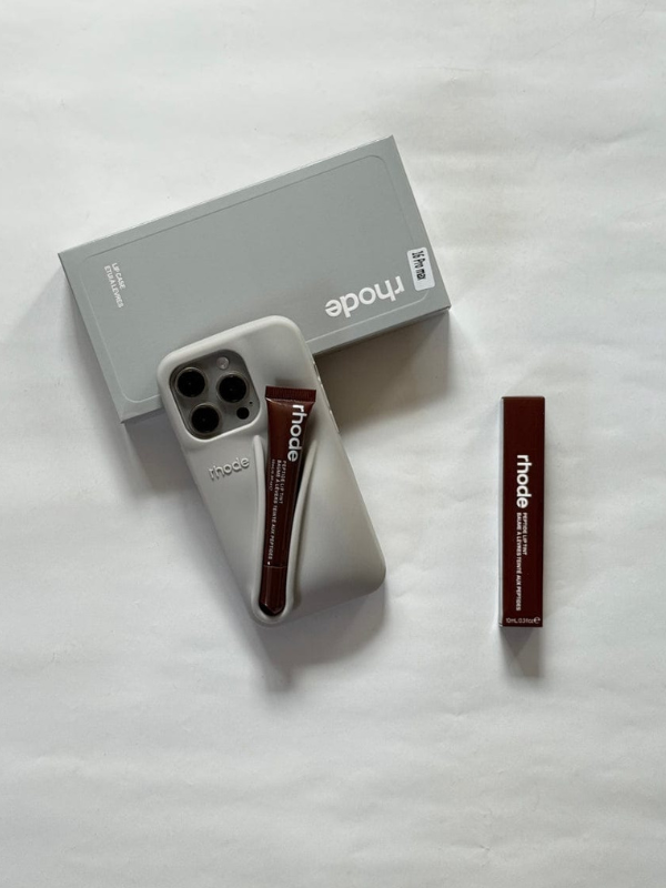 Premium Lip-Gloss Phone Case (Gray)