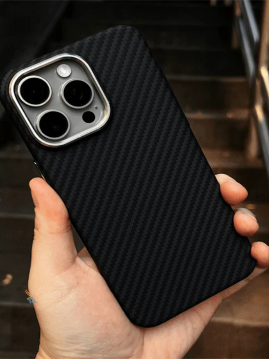 Black Wave Carbon Fibre Premium Case