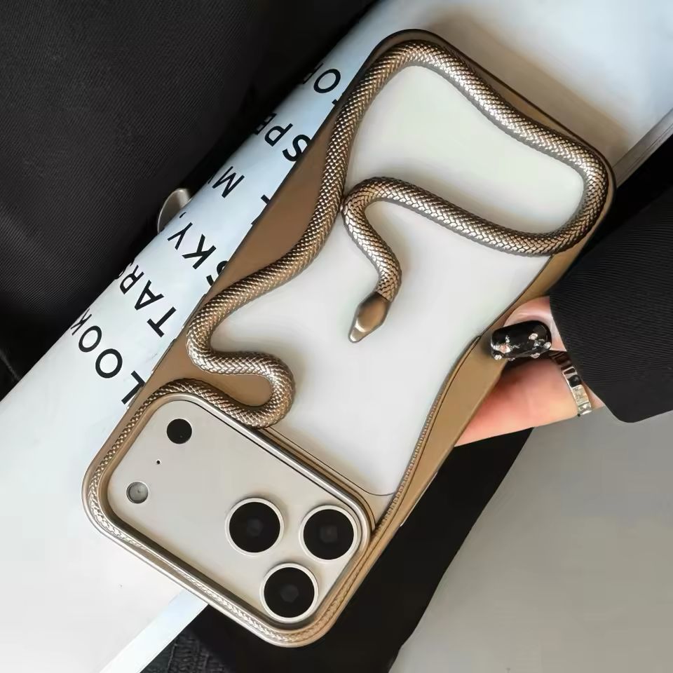 Luxury Snake Plating Armor Bumper Case
