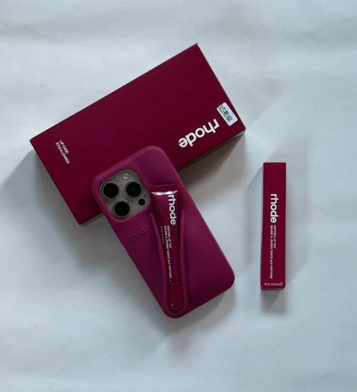 Premium Lip-Gloss Phone Case (Raspberry)